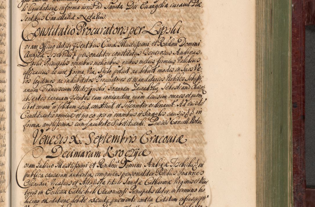 Zdjęcie nr 712 dla obiektu archiwalnego: Acta actorum episcopalium R. D. Andreae Trzebicki, episcopi Cracoviensis et ducis Severiae a die 29 Maii 1676 ad 1678 inclusive. Volumen VII