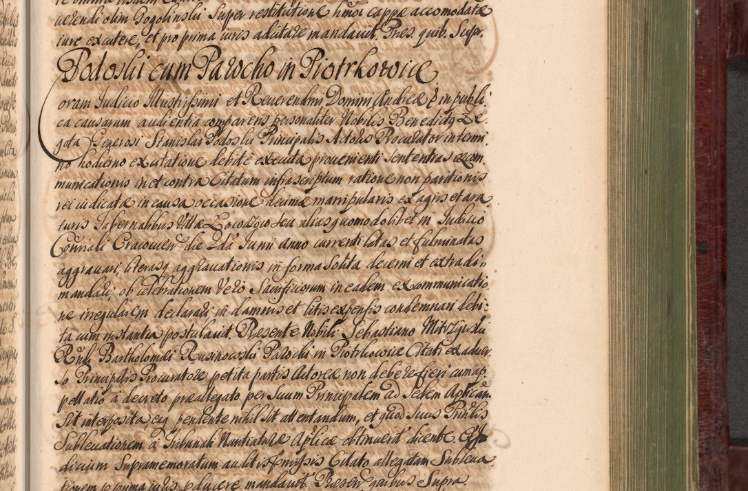 Zdjęcie nr 708 dla obiektu archiwalnego: Acta actorum episcopalium R. D. Andreae Trzebicki, episcopi Cracoviensis et ducis Severiae a die 29 Maii 1676 ad 1678 inclusive. Volumen VII