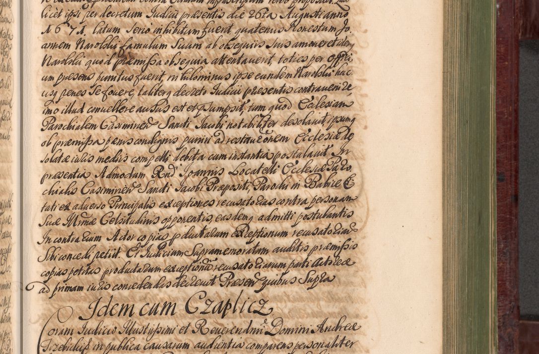 Zdjęcie nr 658 dla obiektu archiwalnego: Acta actorum episcopalium R. D. Andreae Trzebicki, episcopi Cracoviensis et ducis Severiae a die 29 Maii 1676 ad 1678 inclusive. Volumen VII
