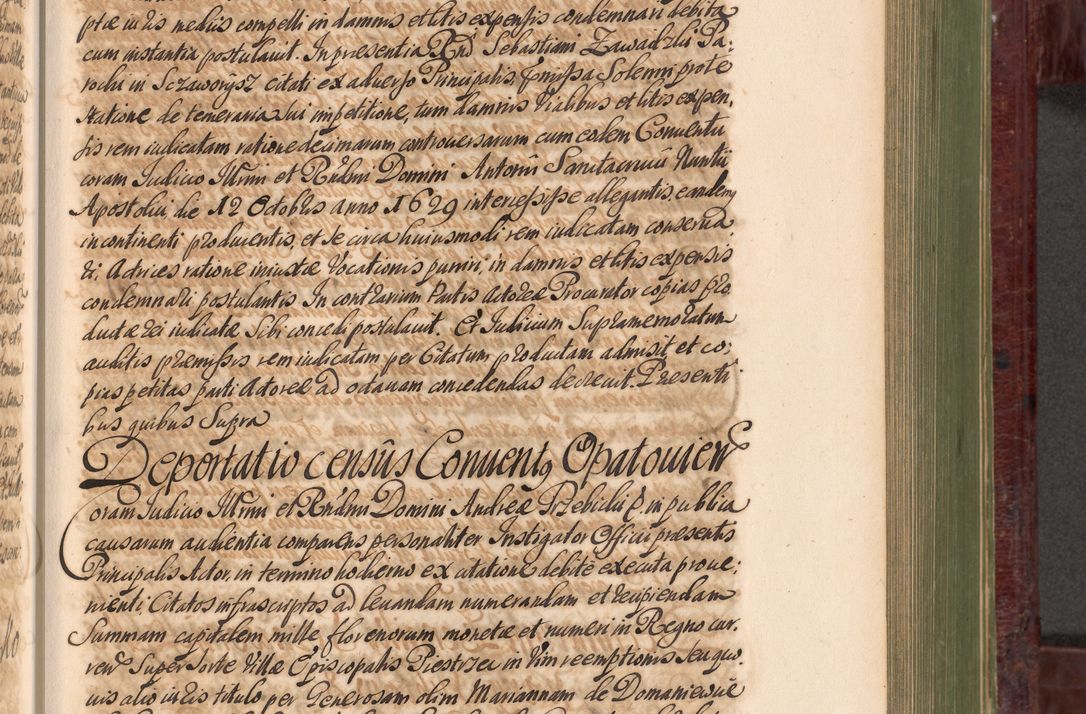 Zdjęcie nr 650 dla obiektu archiwalnego: Acta actorum episcopalium R. D. Andreae Trzebicki, episcopi Cracoviensis et ducis Severiae a die 29 Maii 1676 ad 1678 inclusive. Volumen VII