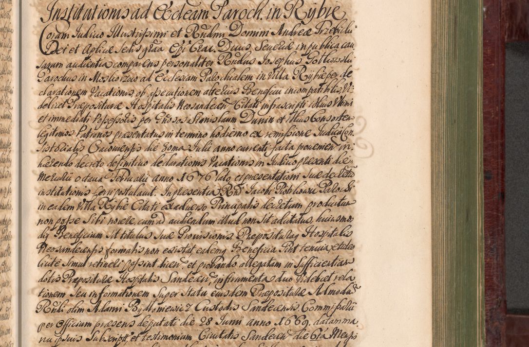 Zdjęcie nr 644 dla obiektu archiwalnego: Acta actorum episcopalium R. D. Andreae Trzebicki, episcopi Cracoviensis et ducis Severiae a die 29 Maii 1676 ad 1678 inclusive. Volumen VII
