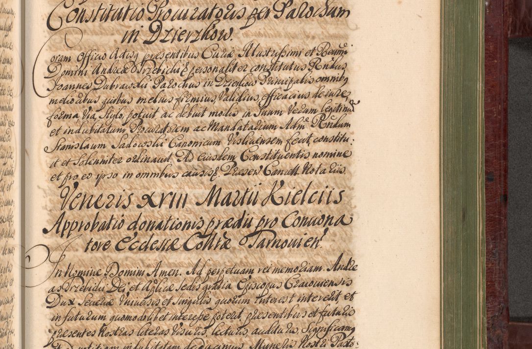 Zdjęcie nr 1002 dla obiektu archiwalnego: Acta actorum episcopalium R. D. Andreae Trzebicki, episcopi Cracoviensis et ducis Severiae a die 29 Maii 1676 ad 1678 inclusive. Volumen VII