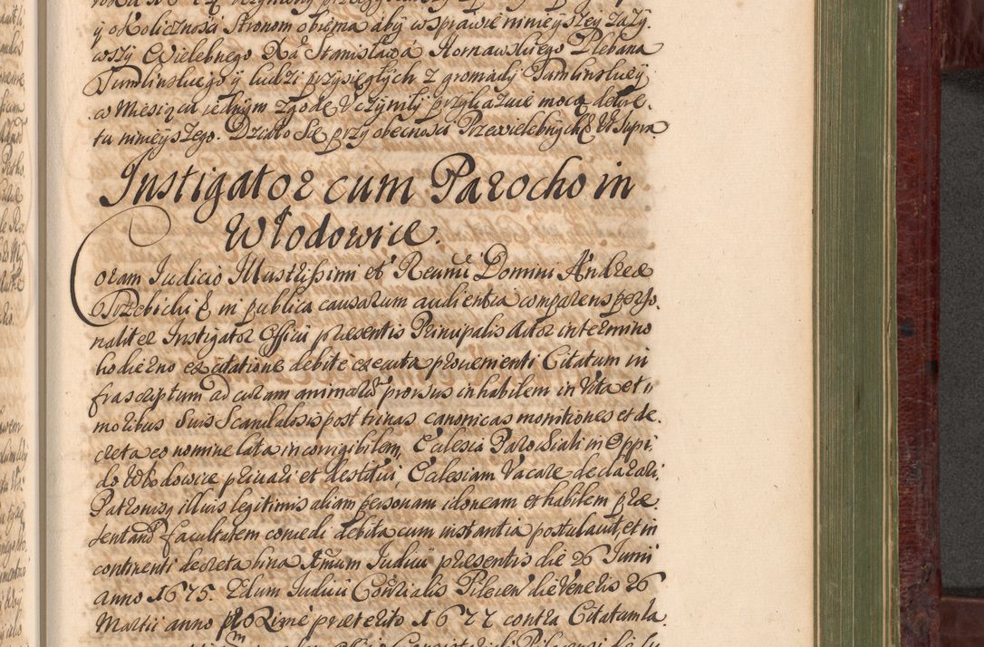 Zdjęcie nr 1000 dla obiektu archiwalnego: Acta actorum episcopalium R. D. Andreae Trzebicki, episcopi Cracoviensis et ducis Severiae a die 29 Maii 1676 ad 1678 inclusive. Volumen VII