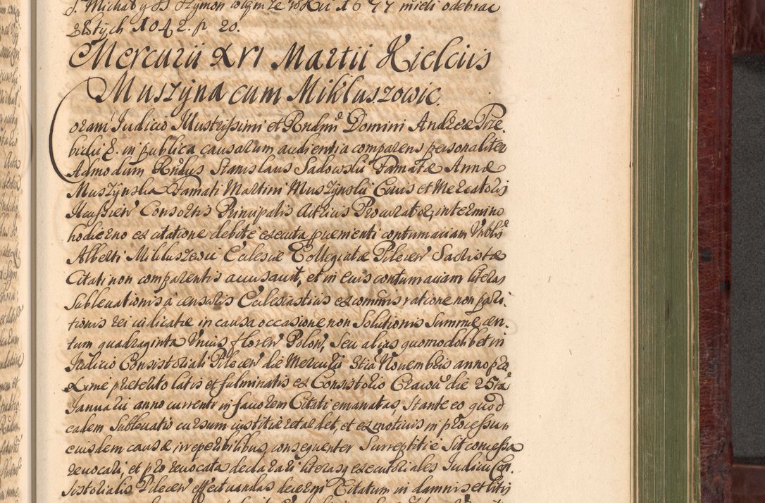 Zdjęcie nr 998 dla obiektu archiwalnego: Acta actorum episcopalium R. D. Andreae Trzebicki, episcopi Cracoviensis et ducis Severiae a die 29 Maii 1676 ad 1678 inclusive. Volumen VII