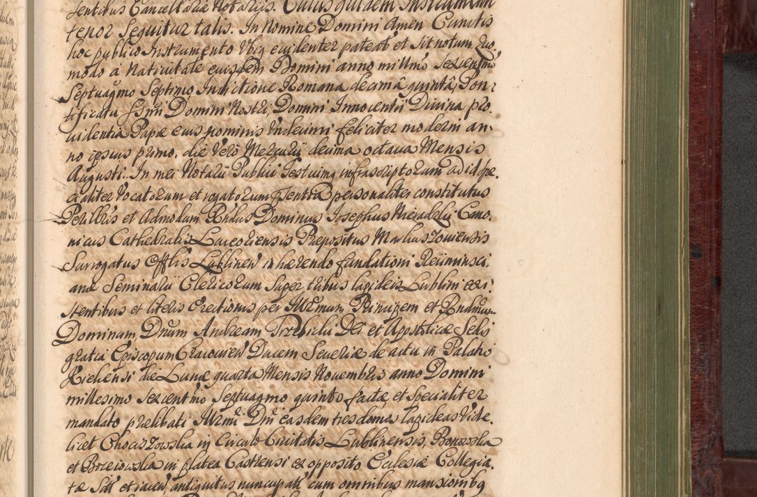 Zdjęcie nr 994 dla obiektu archiwalnego: Acta actorum episcopalium R. D. Andreae Trzebicki, episcopi Cracoviensis et ducis Severiae a die 29 Maii 1676 ad 1678 inclusive. Volumen VII