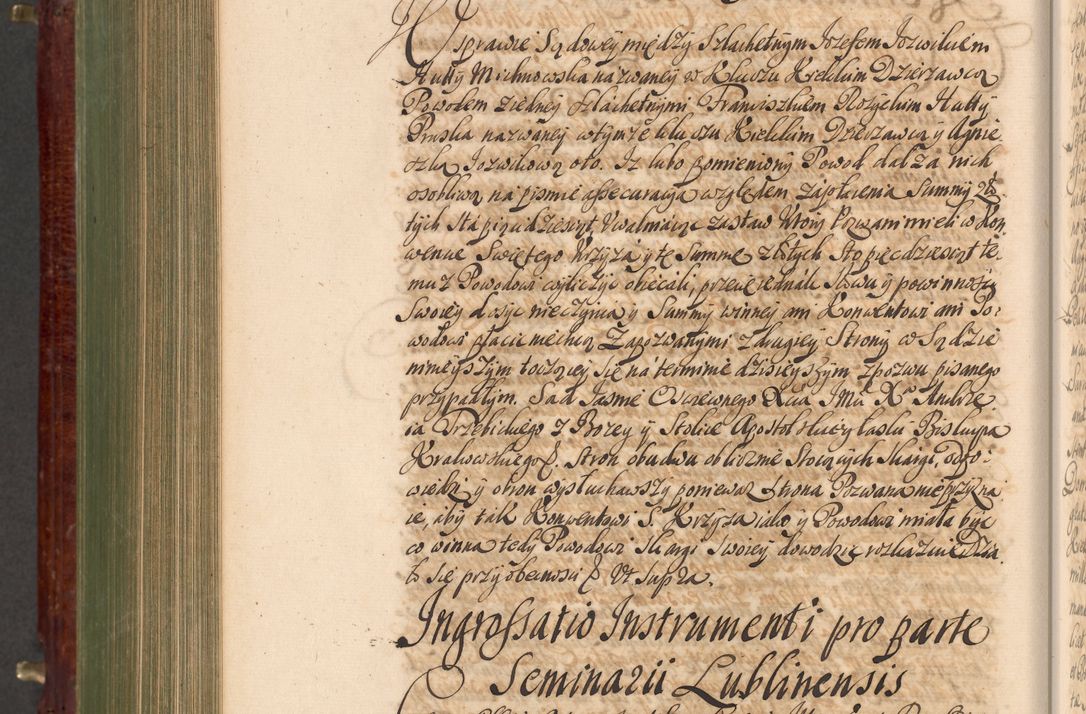 Zdjęcie nr 993 dla obiektu archiwalnego: Acta actorum episcopalium R. D. Andreae Trzebicki, episcopi Cracoviensis et ducis Severiae a die 29 Maii 1676 ad 1678 inclusive. Volumen VII