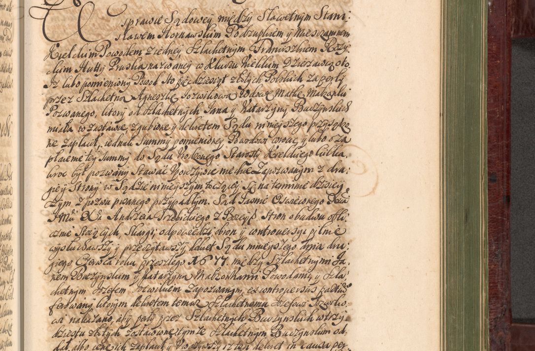Zdjęcie nr 992 dla obiektu archiwalnego: Acta actorum episcopalium R. D. Andreae Trzebicki, episcopi Cracoviensis et ducis Severiae a die 29 Maii 1676 ad 1678 inclusive. Volumen VII