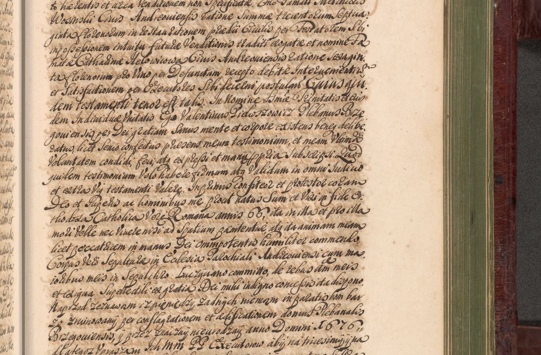 Zdjęcie nr 966 dla obiektu archiwalnego: Acta actorum episcopalium R. D. Andreae Trzebicki, episcopi Cracoviensis et ducis Severiae a die 29 Maii 1676 ad 1678 inclusive. Volumen VII