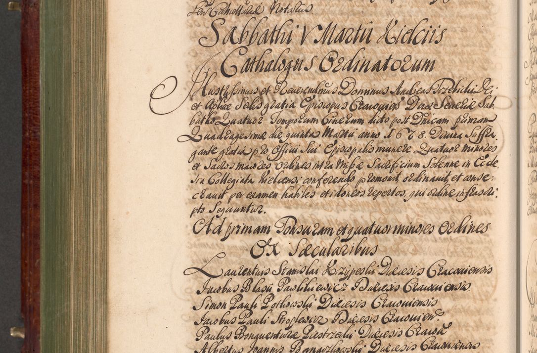 Zdjęcie nr 959 dla obiektu archiwalnego: Acta actorum episcopalium R. D. Andreae Trzebicki, episcopi Cracoviensis et ducis Severiae a die 29 Maii 1676 ad 1678 inclusive. Volumen VII