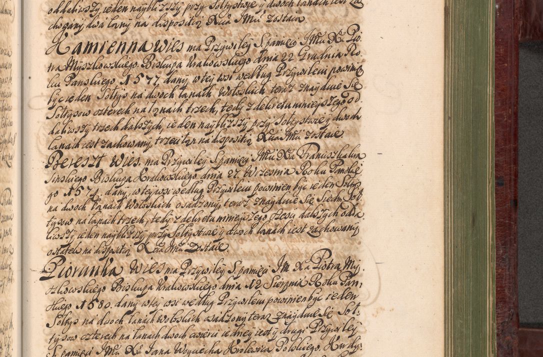 Zdjęcie nr 956 dla obiektu archiwalnego: Acta actorum episcopalium R. D. Andreae Trzebicki, episcopi Cracoviensis et ducis Severiae a die 29 Maii 1676 ad 1678 inclusive. Volumen VII