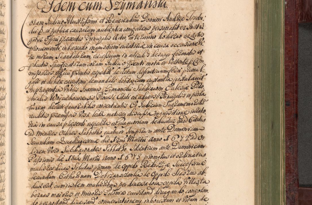 Zdjęcie nr 942 dla obiektu archiwalnego: Acta actorum episcopalium R. D. Andreae Trzebicki, episcopi Cracoviensis et ducis Severiae a die 29 Maii 1676 ad 1678 inclusive. Volumen VII