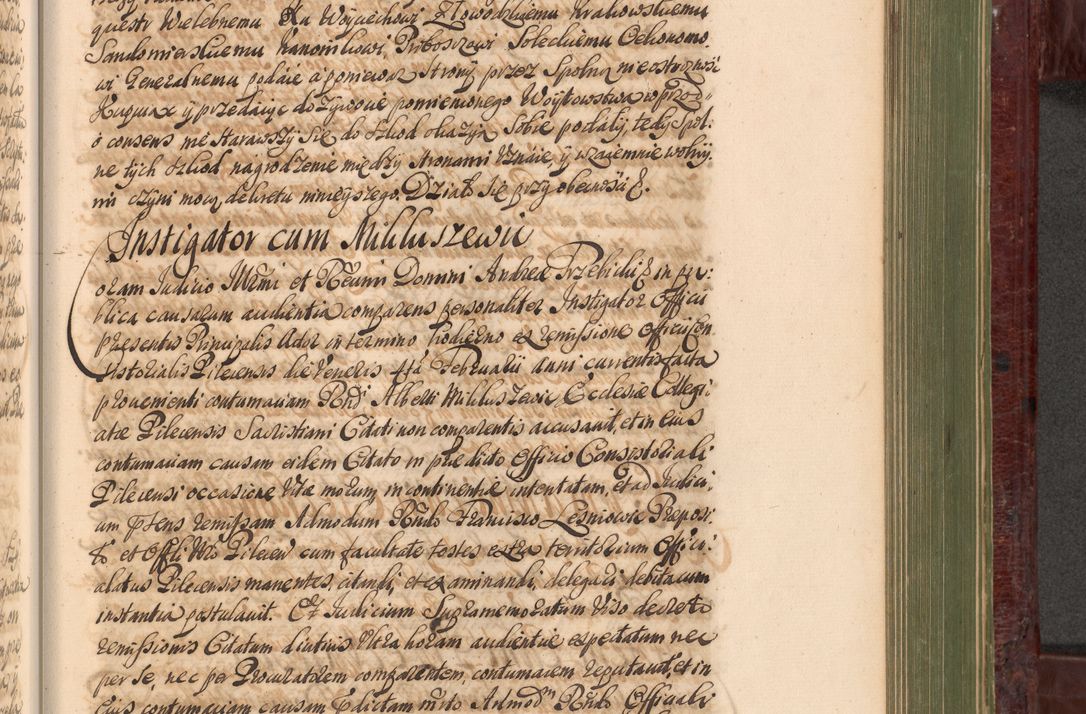 Zdjęcie nr 938 dla obiektu archiwalnego: Acta actorum episcopalium R. D. Andreae Trzebicki, episcopi Cracoviensis et ducis Severiae a die 29 Maii 1676 ad 1678 inclusive. Volumen VII