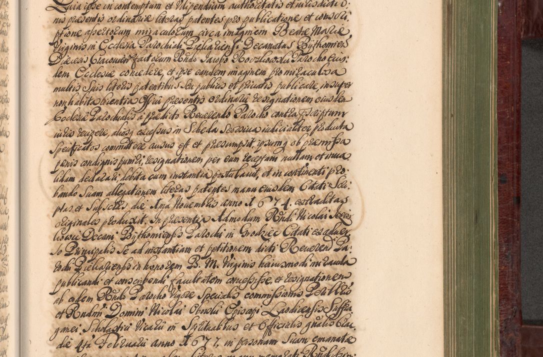 Zdjęcie nr 920 dla obiektu archiwalnego: Acta actorum episcopalium R. D. Andreae Trzebicki, episcopi Cracoviensis et ducis Severiae a die 29 Maii 1676 ad 1678 inclusive. Volumen VII