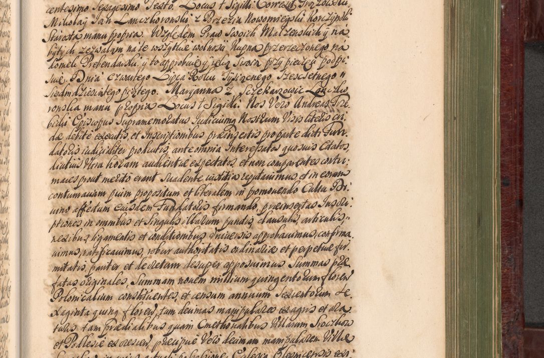 Zdjęcie nr 910 dla obiektu archiwalnego: Acta actorum episcopalium R. D. Andreae Trzebicki, episcopi Cracoviensis et ducis Severiae a die 29 Maii 1676 ad 1678 inclusive. Volumen VII