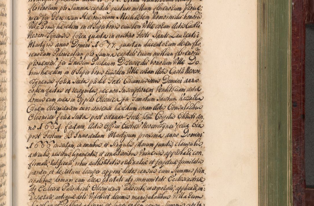 Zdjęcie nr 888 dla obiektu archiwalnego: Acta actorum episcopalium R. D. Andreae Trzebicki, episcopi Cracoviensis et ducis Severiae a die 29 Maii 1676 ad 1678 inclusive. Volumen VII