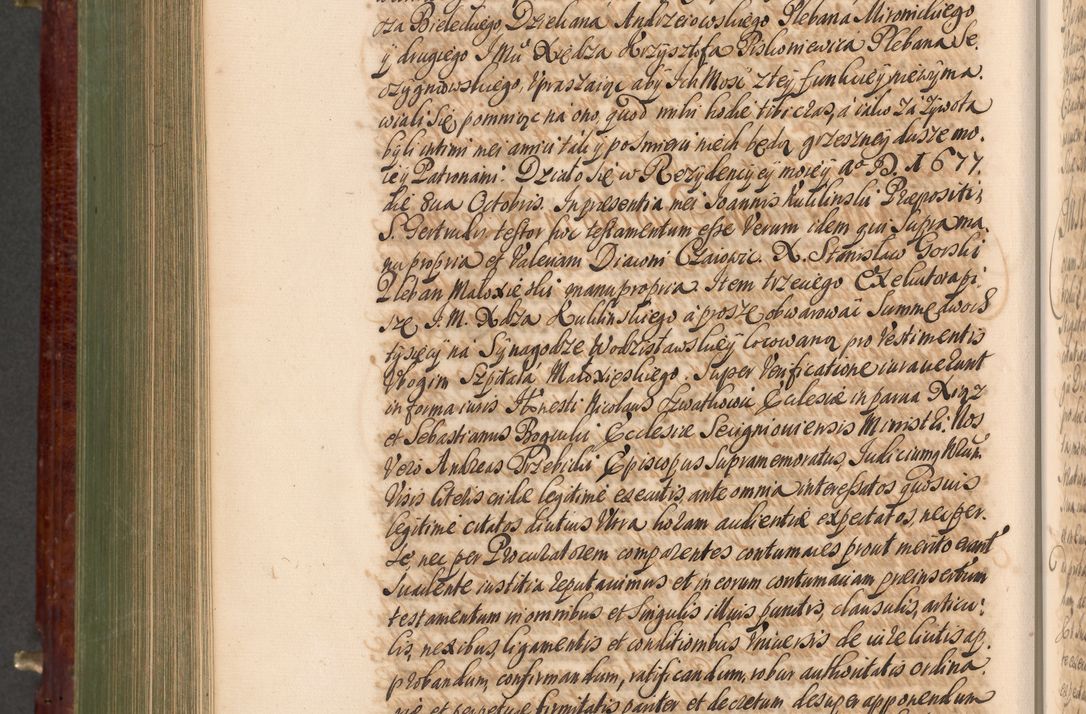 Zdjęcie nr 869 dla obiektu archiwalnego: Acta actorum episcopalium R. D. Andreae Trzebicki, episcopi Cracoviensis et ducis Severiae a die 29 Maii 1676 ad 1678 inclusive. Volumen VII