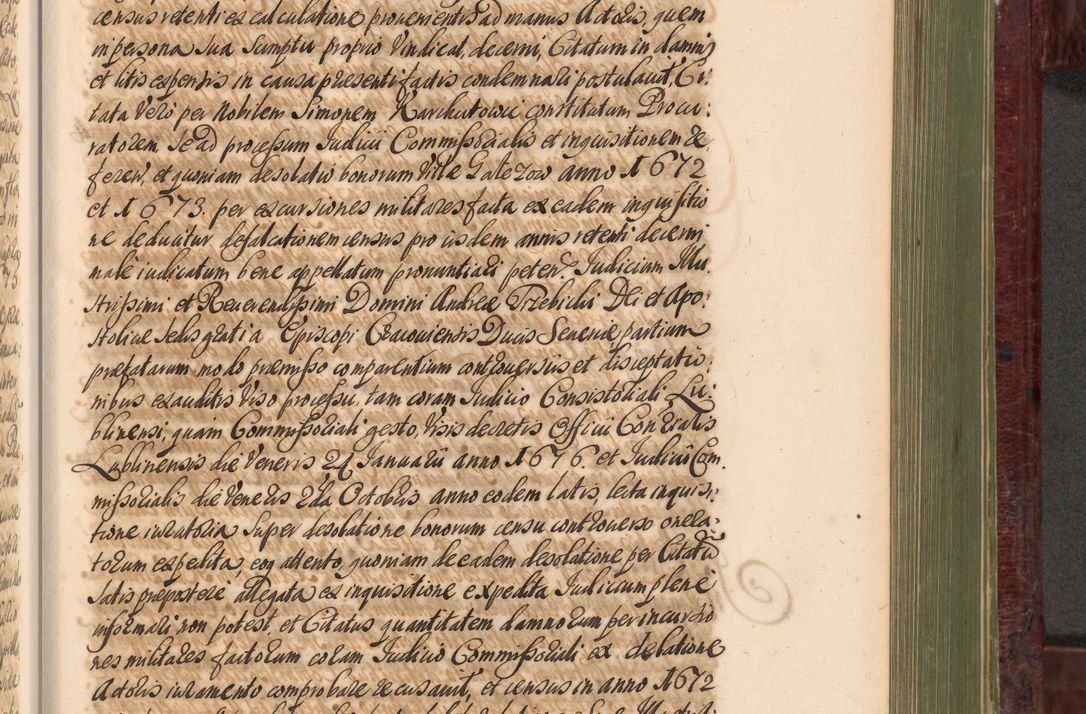 Zdjęcie nr 860 dla obiektu archiwalnego: Acta actorum episcopalium R. D. Andreae Trzebicki, episcopi Cracoviensis et ducis Severiae a die 29 Maii 1676 ad 1678 inclusive. Volumen VII