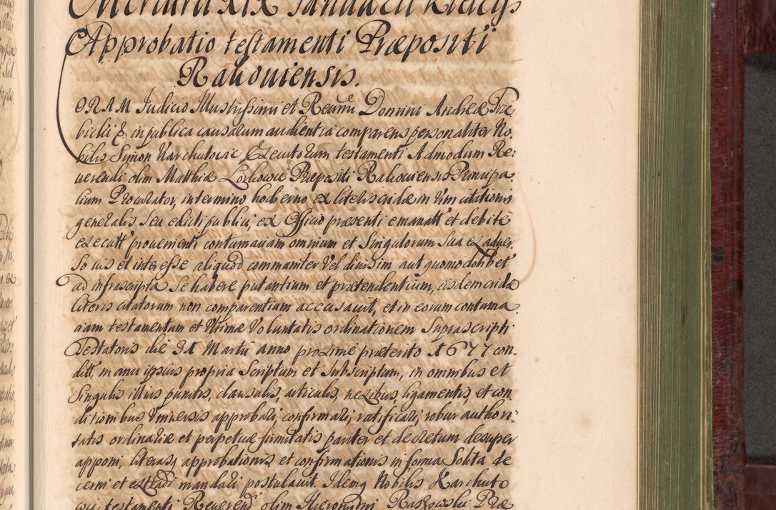 Zdjęcie nr 826 dla obiektu archiwalnego: Acta actorum episcopalium R. D. Andreae Trzebicki, episcopi Cracoviensis et ducis Severiae a die 29 Maii 1676 ad 1678 inclusive. Volumen VII