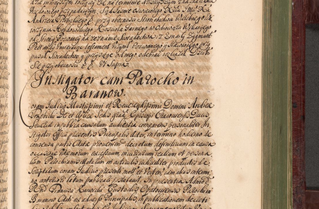 Zdjęcie nr 818 dla obiektu archiwalnego: Acta actorum episcopalium R. D. Andreae Trzebicki, episcopi Cracoviensis et ducis Severiae a die 29 Maii 1676 ad 1678 inclusive. Volumen VII