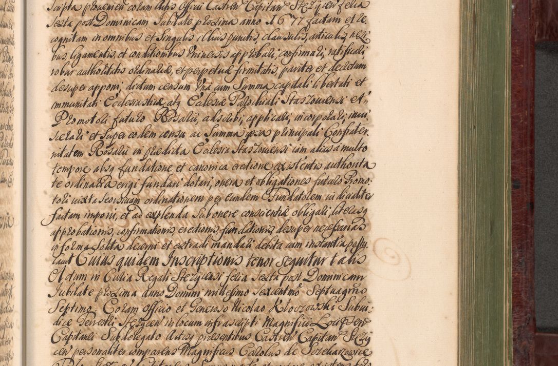 Zdjęcie nr 814 dla obiektu archiwalnego: Acta actorum episcopalium R. D. Andreae Trzebicki, episcopi Cracoviensis et ducis Severiae a die 29 Maii 1676 ad 1678 inclusive. Volumen VII