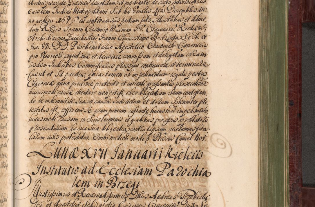 Zdjęcie nr 812 dla obiektu archiwalnego: Acta actorum episcopalium R. D. Andreae Trzebicki, episcopi Cracoviensis et ducis Severiae a die 29 Maii 1676 ad 1678 inclusive. Volumen VII