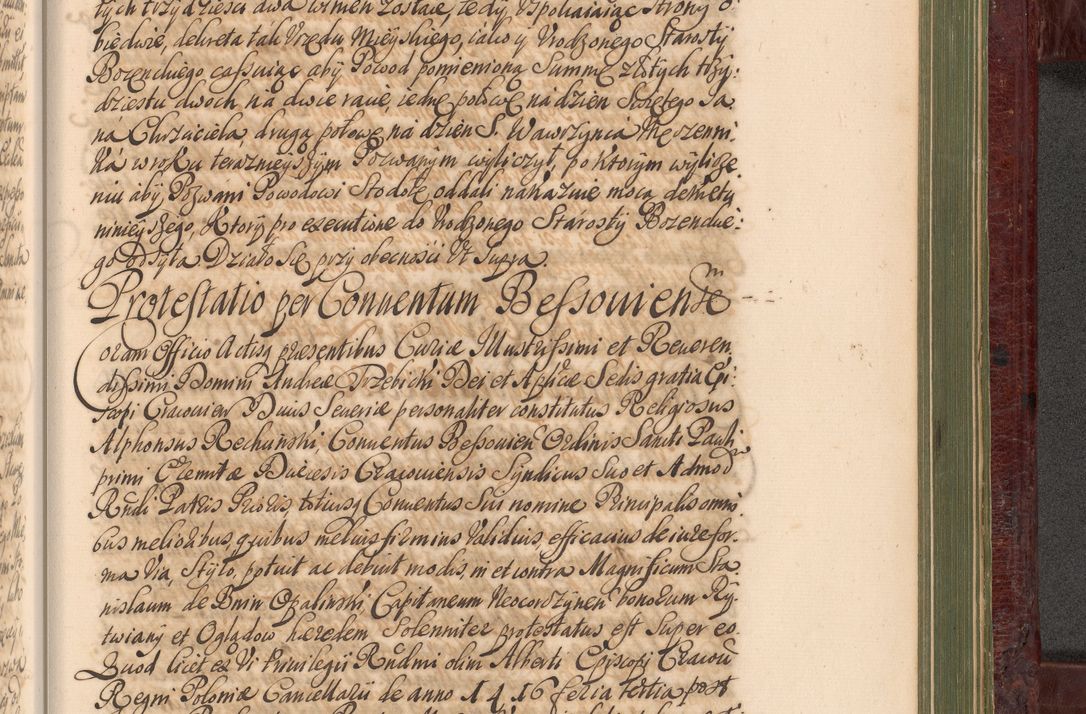 Zdjęcie nr 1198 dla obiektu archiwalnego: Acta actorum episcopalium R. D. Andreae Trzebicki, episcopi Cracoviensis et ducis Severiae a die 29 Maii 1676 ad 1678 inclusive. Volumen VII