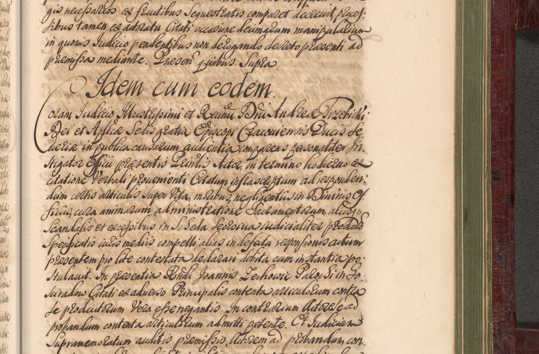 Zdjęcie nr 1192 dla obiektu archiwalnego: Acta actorum episcopalium R. D. Andreae Trzebicki, episcopi Cracoviensis et ducis Severiae a die 29 Maii 1676 ad 1678 inclusive. Volumen VII