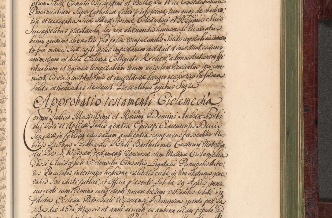Zdjęcie nr 1186 dla obiektu archiwalnego: Acta actorum episcopalium R. D. Andreae Trzebicki, episcopi Cracoviensis et ducis Severiae a die 29 Maii 1676 ad 1678 inclusive. Volumen VII
