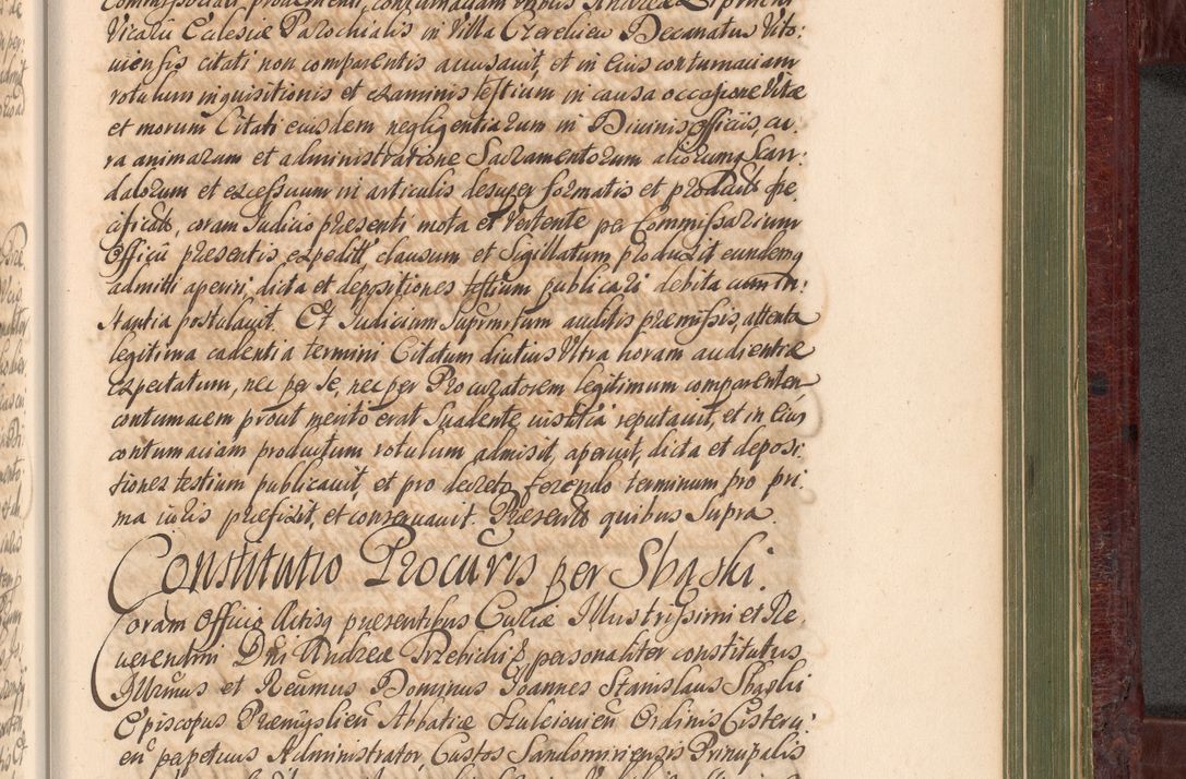 Zdjęcie nr 1182 dla obiektu archiwalnego: Acta actorum episcopalium R. D. Andreae Trzebicki, episcopi Cracoviensis et ducis Severiae a die 29 Maii 1676 ad 1678 inclusive. Volumen VII