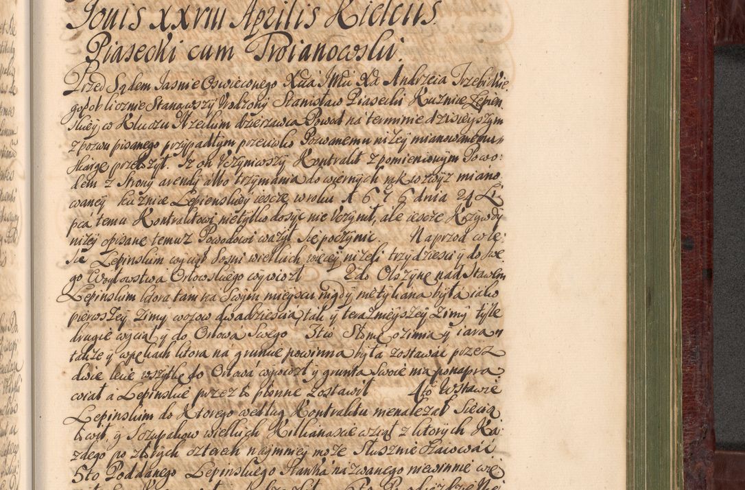 Zdjęcie nr 1128 dla obiektu archiwalnego: Acta actorum episcopalium R. D. Andreae Trzebicki, episcopi Cracoviensis et ducis Severiae a die 29 Maii 1676 ad 1678 inclusive. Volumen VII