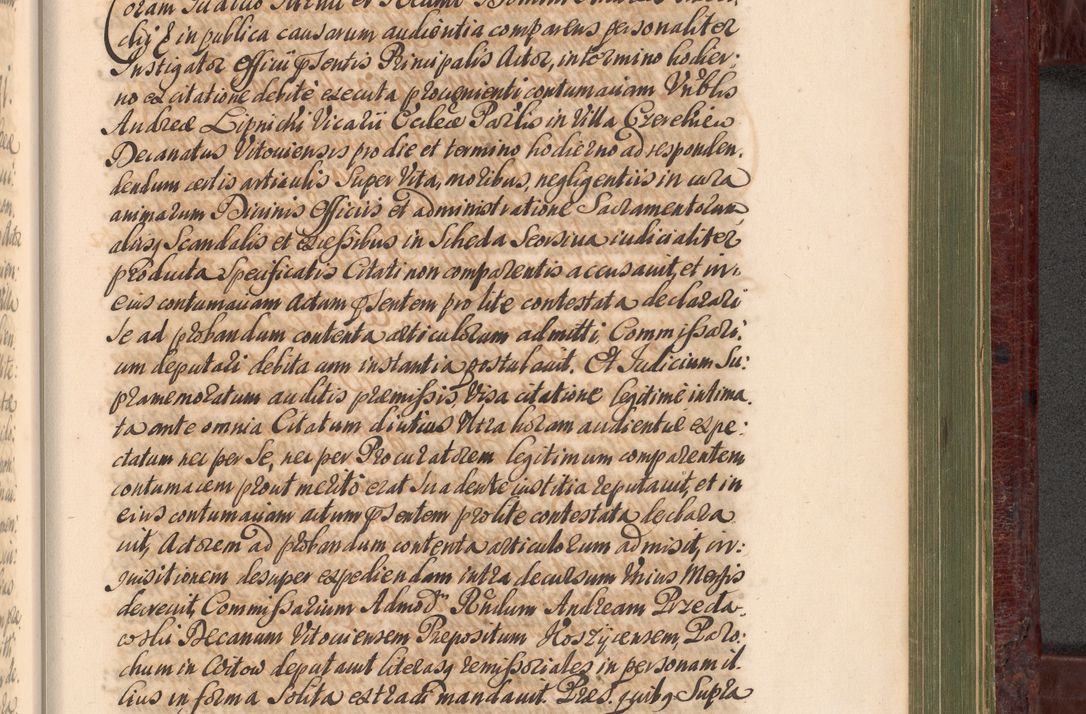 Zdjęcie nr 1116 dla obiektu archiwalnego: Acta actorum episcopalium R. D. Andreae Trzebicki, episcopi Cracoviensis et ducis Severiae a die 29 Maii 1676 ad 1678 inclusive. Volumen VII