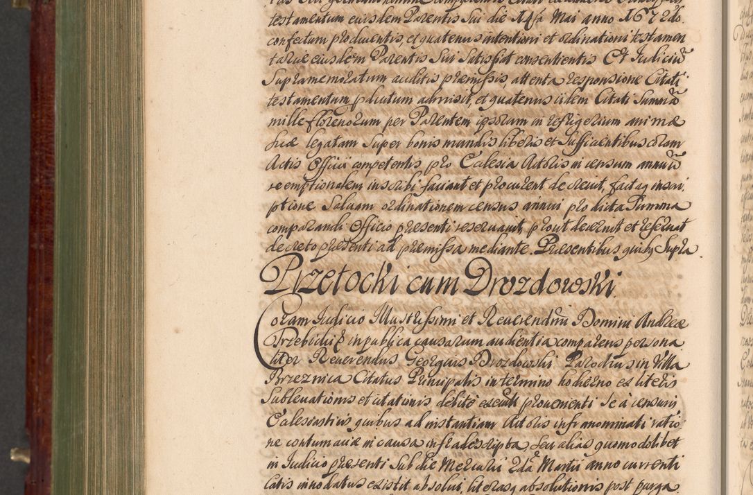 Zdjęcie nr 1107 dla obiektu archiwalnego: Acta actorum episcopalium R. D. Andreae Trzebicki, episcopi Cracoviensis et ducis Severiae a die 29 Maii 1676 ad 1678 inclusive. Volumen VII
