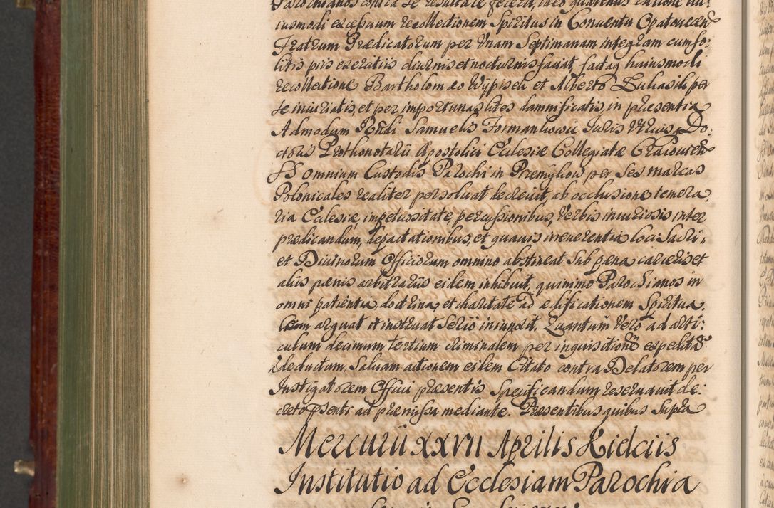 Zdjęcie nr 1089 dla obiektu archiwalnego: Acta actorum episcopalium R. D. Andreae Trzebicki, episcopi Cracoviensis et ducis Severiae a die 29 Maii 1676 ad 1678 inclusive. Volumen VII