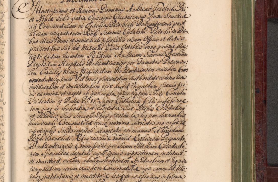Zdjęcie nr 1074 dla obiektu archiwalnego: Acta actorum episcopalium R. D. Andreae Trzebicki, episcopi Cracoviensis et ducis Severiae a die 29 Maii 1676 ad 1678 inclusive. Volumen VII