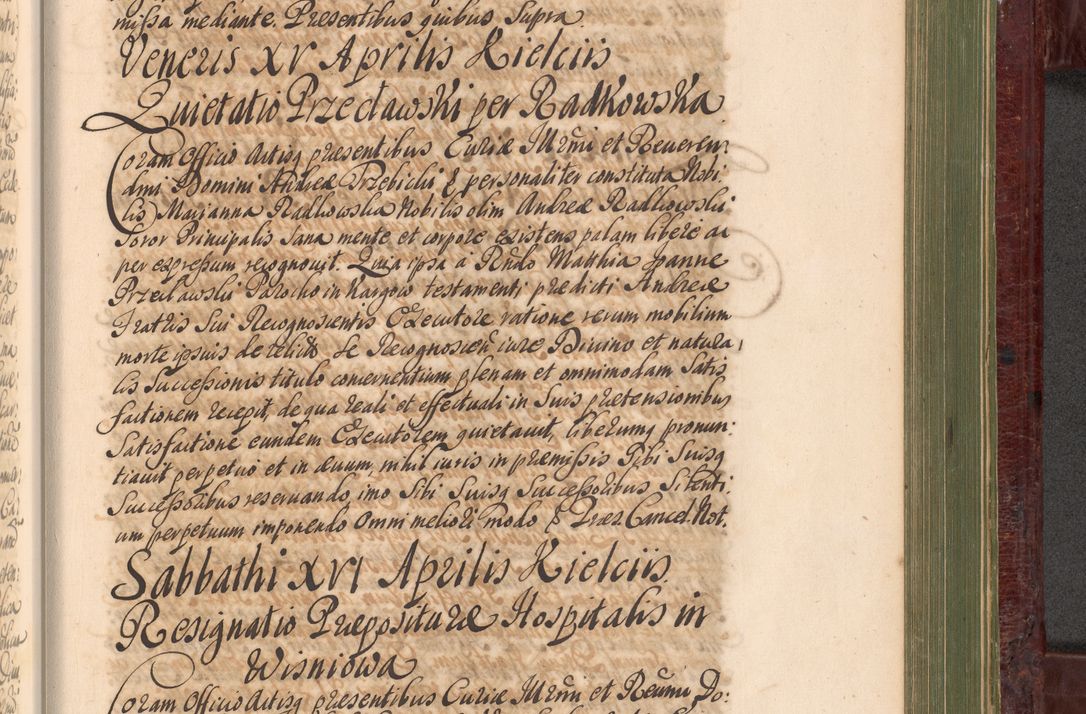 Zdjęcie nr 1070 dla obiektu archiwalnego: Acta actorum episcopalium R. D. Andreae Trzebicki, episcopi Cracoviensis et ducis Severiae a die 29 Maii 1676 ad 1678 inclusive. Volumen VII