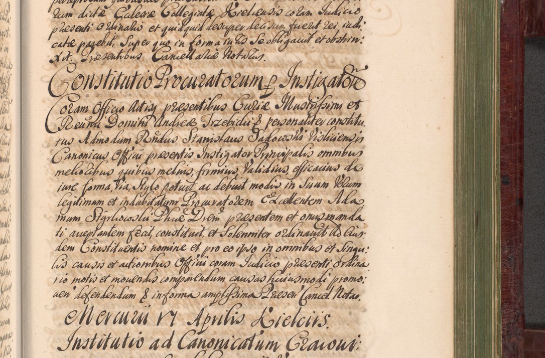 Zdjęcie nr 1062 dla obiektu archiwalnego: Acta actorum episcopalium R. D. Andreae Trzebicki, episcopi Cracoviensis et ducis Severiae a die 29 Maii 1676 ad 1678 inclusive. Volumen VII
