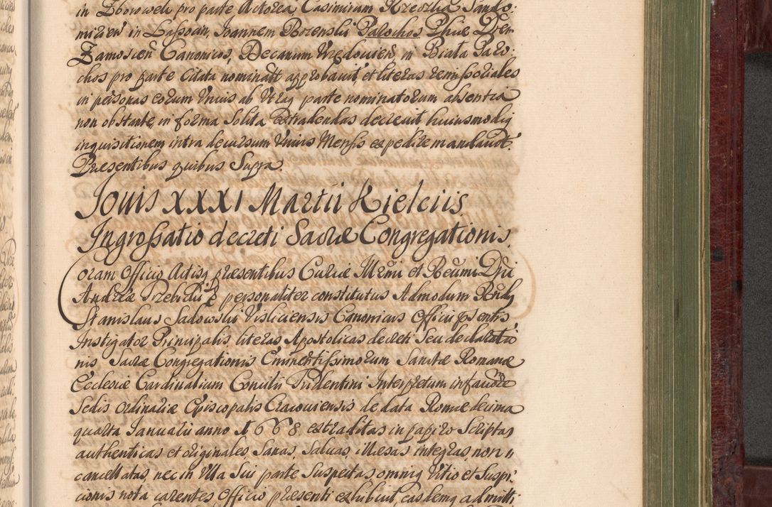 Zdjęcie nr 1056 dla obiektu archiwalnego: Acta actorum episcopalium R. D. Andreae Trzebicki, episcopi Cracoviensis et ducis Severiae a die 29 Maii 1676 ad 1678 inclusive. Volumen VII