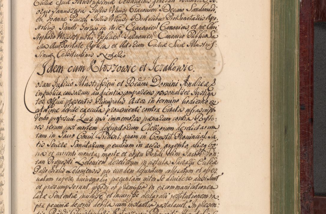 Zdjęcie nr 1046 dla obiektu archiwalnego: Acta actorum episcopalium R. D. Andreae Trzebicki, episcopi Cracoviensis et ducis Severiae a die 29 Maii 1676 ad 1678 inclusive. Volumen VII