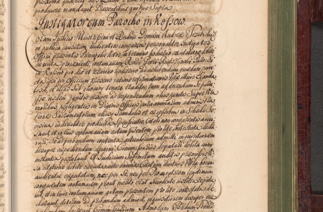 Zdjęcie nr 1040 dla obiektu archiwalnego: Acta actorum episcopalium R. D. Andreae Trzebicki, episcopi Cracoviensis et ducis Severiae a die 29 Maii 1676 ad 1678 inclusive. Volumen VII