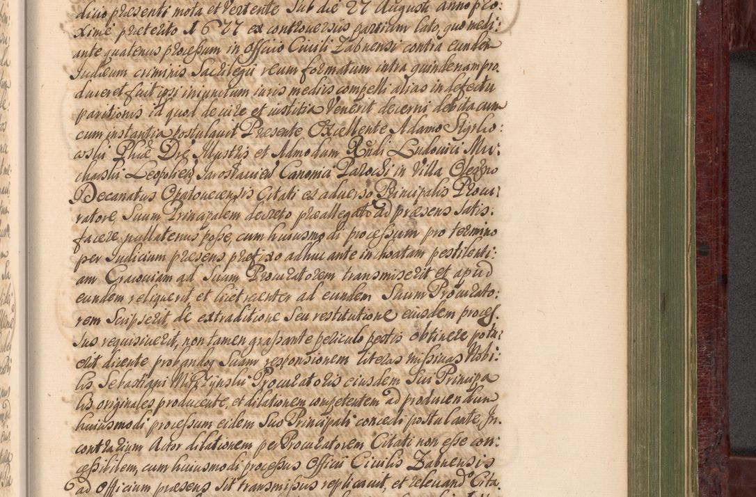 Zdjęcie nr 1038 dla obiektu archiwalnego: Acta actorum episcopalium R. D. Andreae Trzebicki, episcopi Cracoviensis et ducis Severiae a die 29 Maii 1676 ad 1678 inclusive. Volumen VII