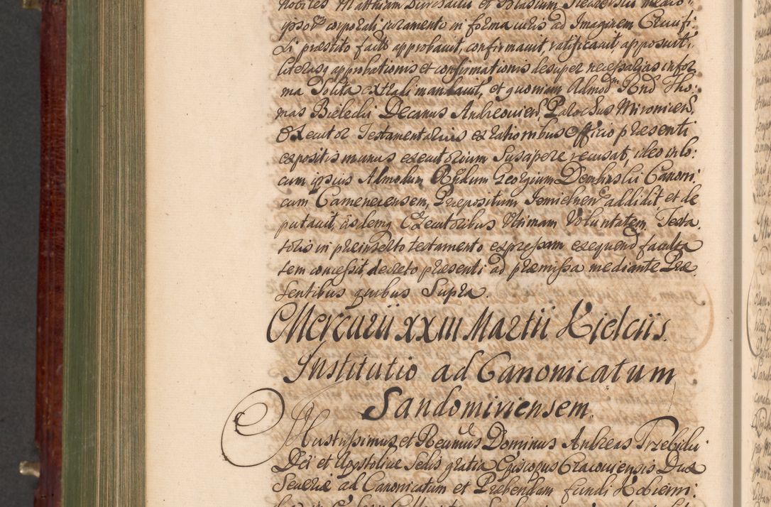 Zdjęcie nr 1035 dla obiektu archiwalnego: Acta actorum episcopalium R. D. Andreae Trzebicki, episcopi Cracoviensis et ducis Severiae a die 29 Maii 1676 ad 1678 inclusive. Volumen VII