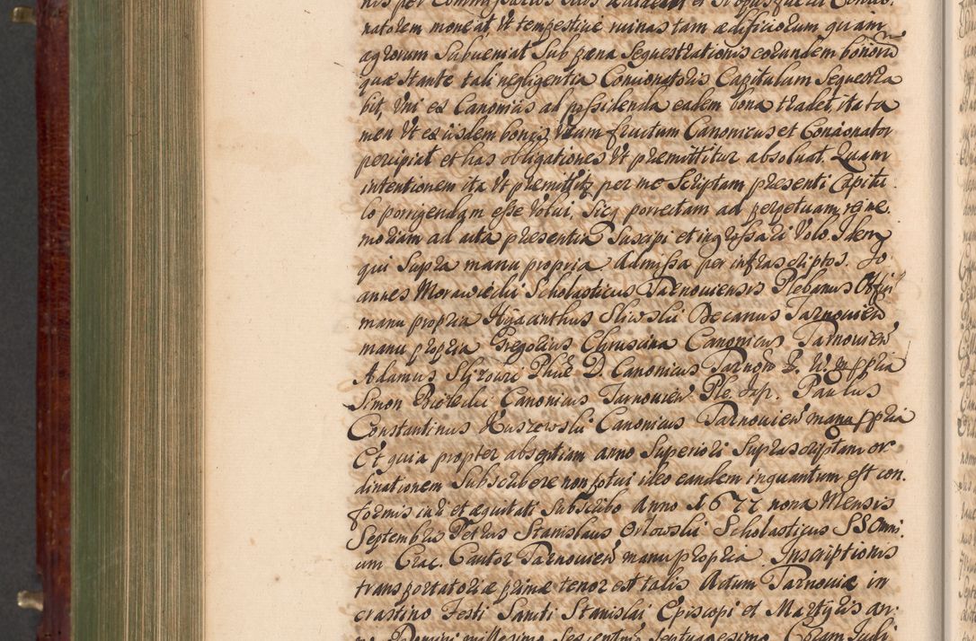 Zdjęcie nr 1021 dla obiektu archiwalnego: Acta actorum episcopalium R. D. Andreae Trzebicki, episcopi Cracoviensis et ducis Severiae a die 29 Maii 1676 ad 1678 inclusive. Volumen VII