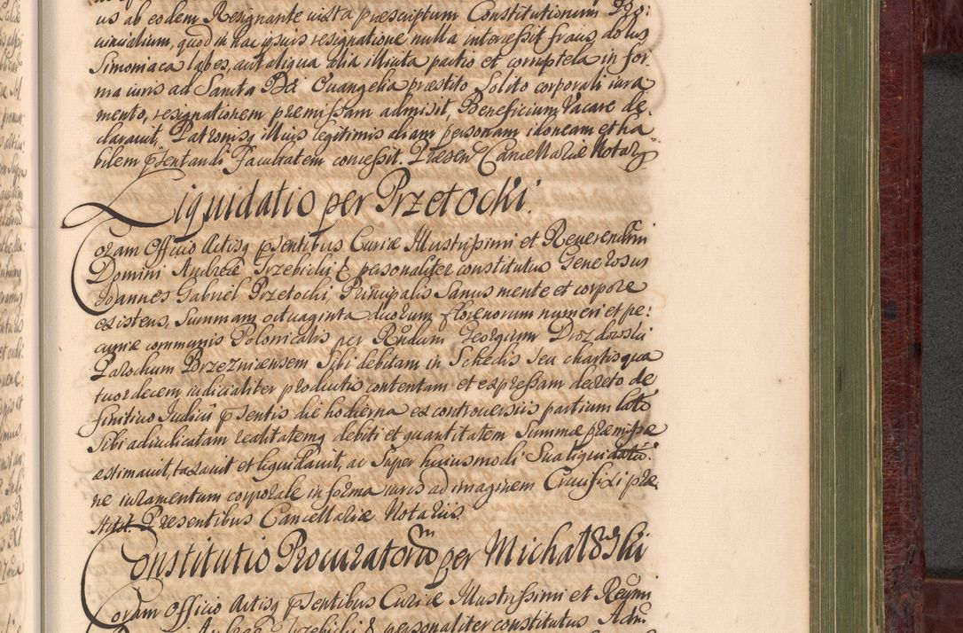 Zdjęcie nr 1126 dla obiektu archiwalnego: Acta actorum episcopalium R. D. Andreae Trzebicki, episcopi Cracoviensis et ducis Severiae a die 29 Maii 1676 ad 1678 inclusive. Volumen VII