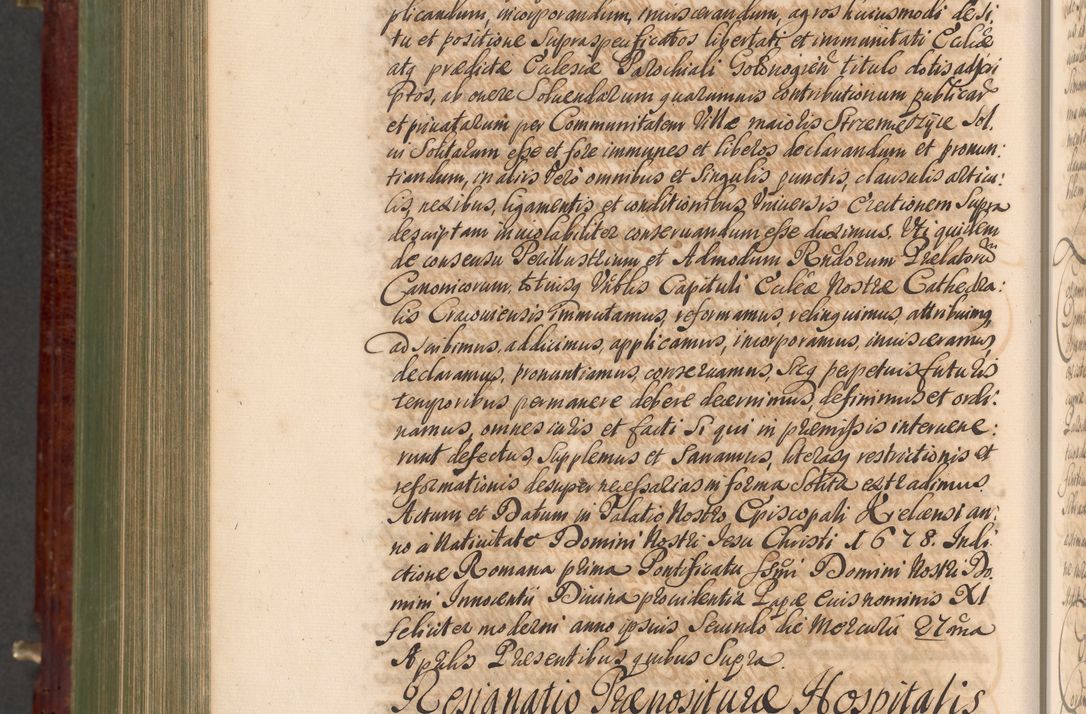 Zdjęcie nr 1125 dla obiektu archiwalnego: Acta actorum episcopalium R. D. Andreae Trzebicki, episcopi Cracoviensis et ducis Severiae a die 29 Maii 1676 ad 1678 inclusive. Volumen VII