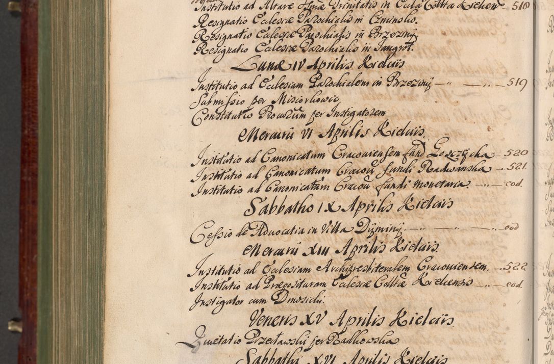 Zdjęcie nr 1505 dla obiektu archiwalnego: Acta actorum episcopalium R. D. Andreae Trzebicki, episcopi Cracoviensis et ducis Severiae a die 29 Maii 1676 ad 1678 inclusive. Volumen VII