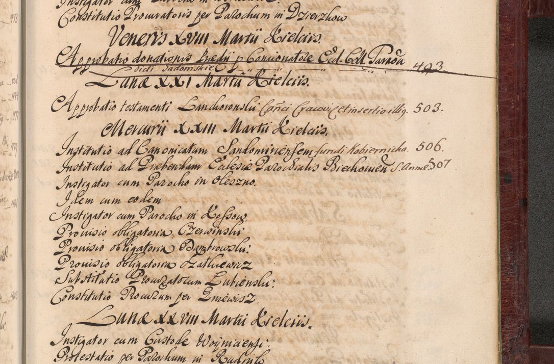 Zdjęcie nr 1504 dla obiektu archiwalnego: Acta actorum episcopalium R. D. Andreae Trzebicki, episcopi Cracoviensis et ducis Severiae a die 29 Maii 1676 ad 1678 inclusive. Volumen VII