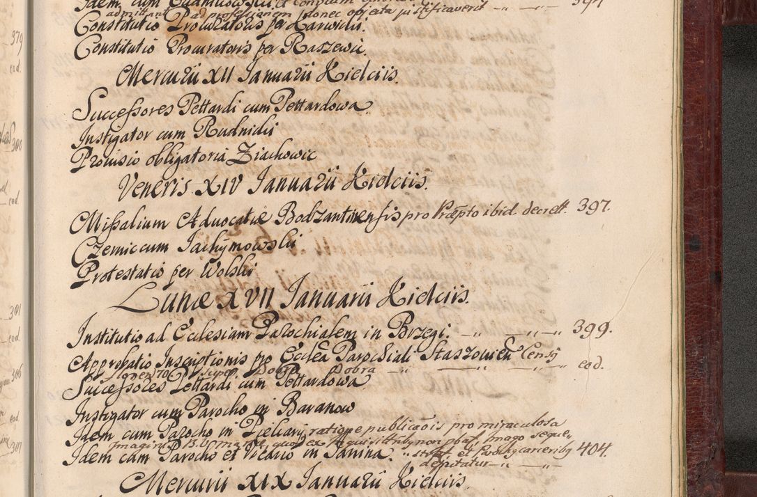 Zdjęcie nr 1500 dla obiektu archiwalnego: Acta actorum episcopalium R. D. Andreae Trzebicki, episcopi Cracoviensis et ducis Severiae a die 29 Maii 1676 ad 1678 inclusive. Volumen VII