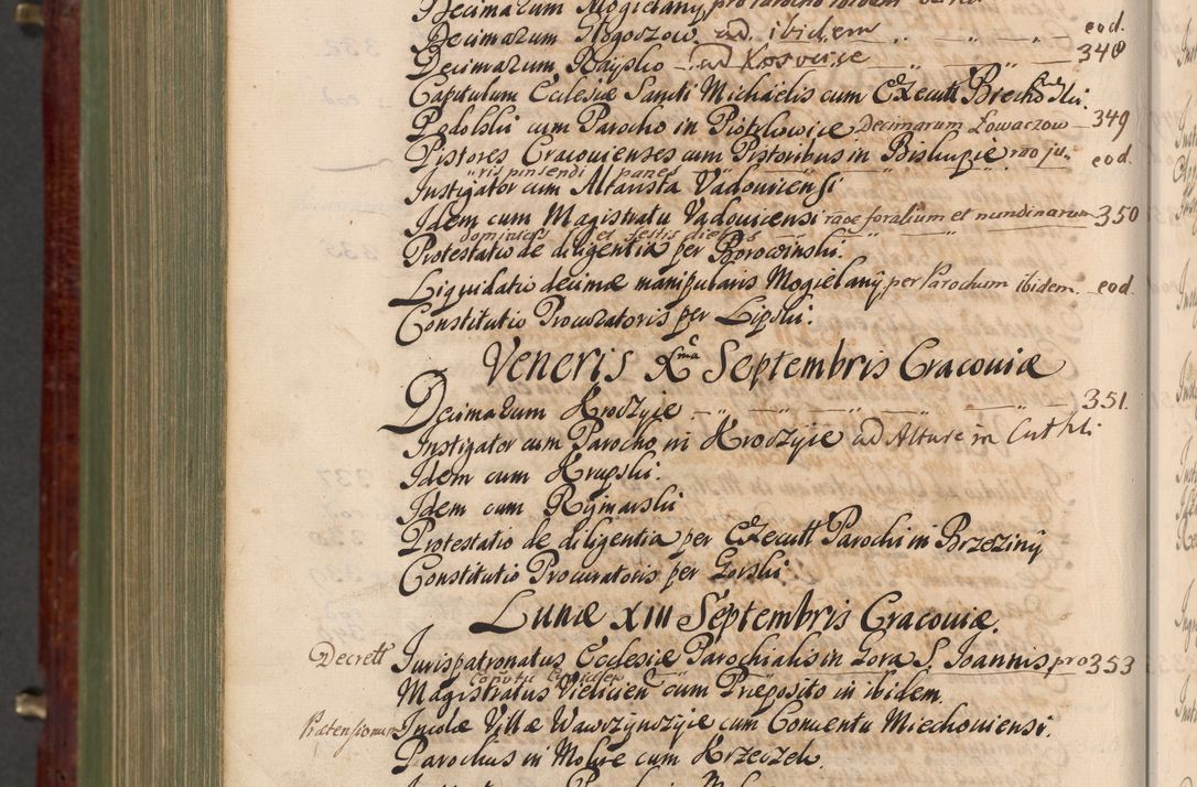 Zdjęcie nr 1497 dla obiektu archiwalnego: Acta actorum episcopalium R. D. Andreae Trzebicki, episcopi Cracoviensis et ducis Severiae a die 29 Maii 1676 ad 1678 inclusive. Volumen VII