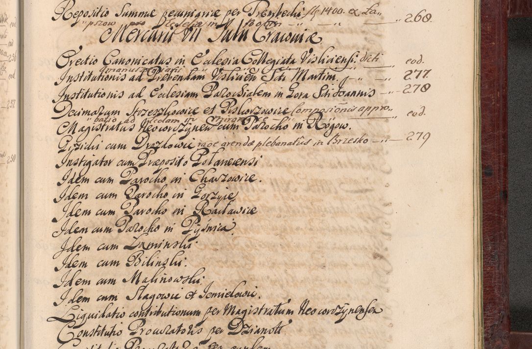 Zdjęcie nr 1492 dla obiektu archiwalnego: Acta actorum episcopalium R. D. Andreae Trzebicki, episcopi Cracoviensis et ducis Severiae a die 29 Maii 1676 ad 1678 inclusive. Volumen VII