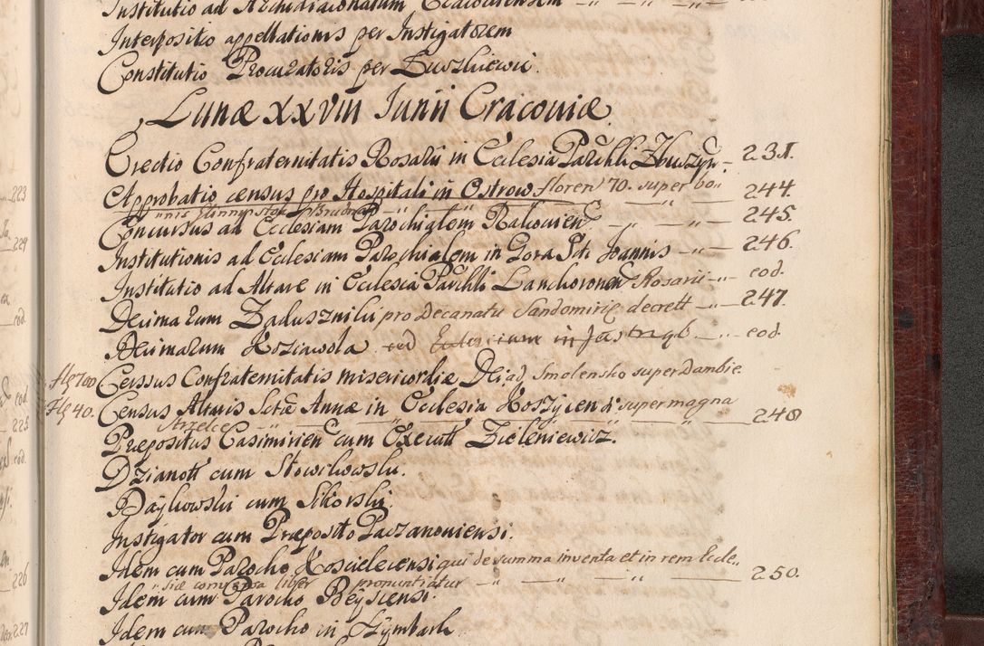 Zdjęcie nr 1490 dla obiektu archiwalnego: Acta actorum episcopalium R. D. Andreae Trzebicki, episcopi Cracoviensis et ducis Severiae a die 29 Maii 1676 ad 1678 inclusive. Volumen VII